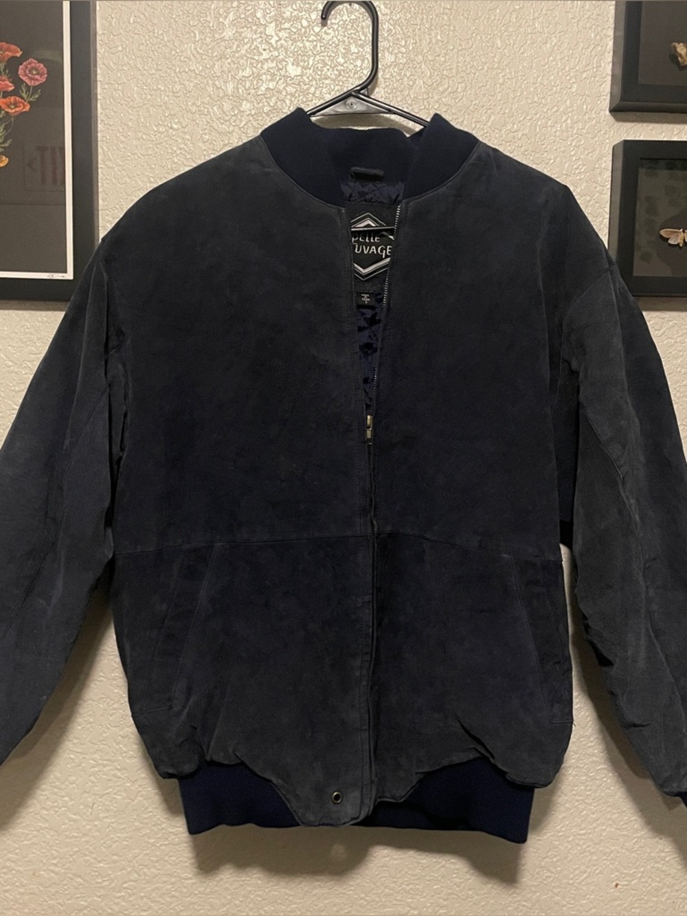 Vintage Blue Suede Jacket